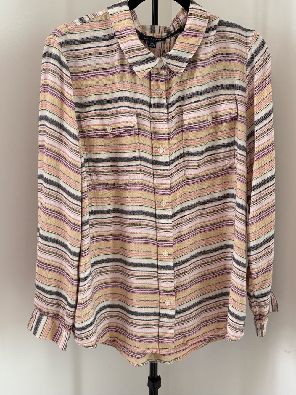 Tommy Hilfiger Pastel Striped Button-Down Shirt